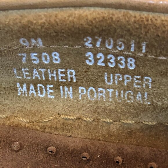 Timberland Tan Leather Boat Shoes Size 9M - Picture 8 of 9